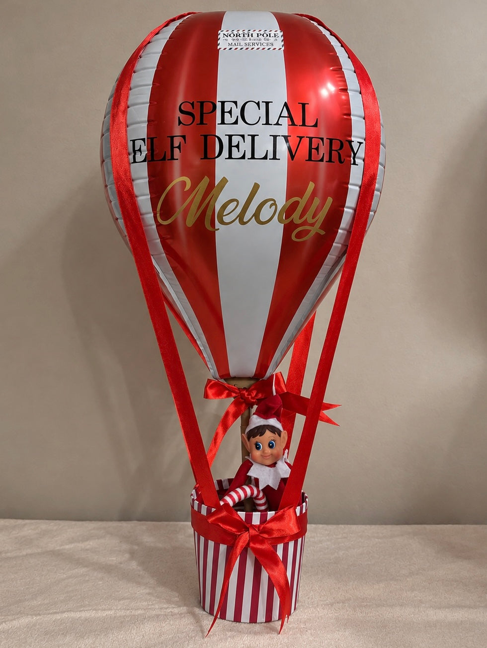Candy Cane Hot Air Balloon