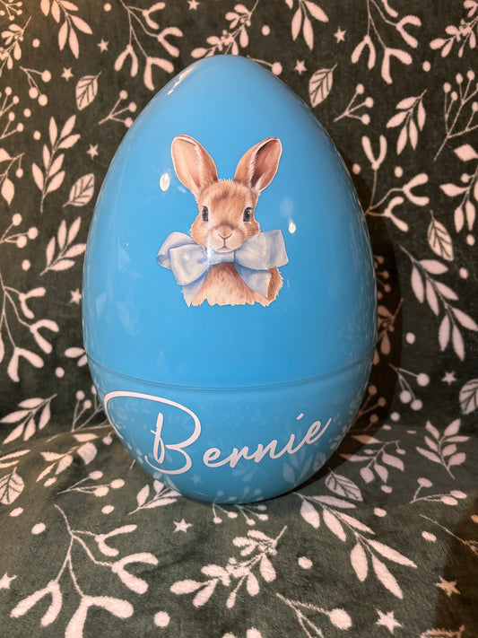 14" Blue Egg WITH CHOCOLATE