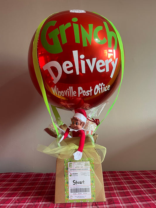 Grinch Delivery Hot Air Balloon (Deposit)